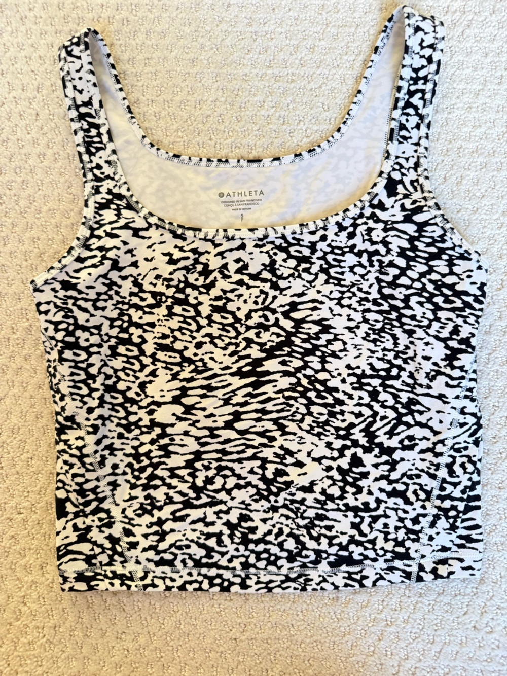 Athleta Black & White Scoop Tank